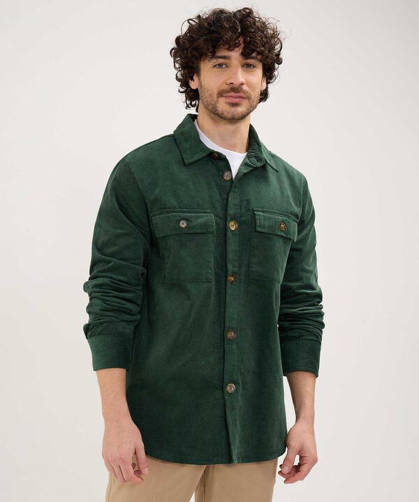 Sobrecamisa en Pana