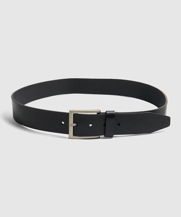 Cintur&oacute;n Cl&aacute;sico Unicolor Para Hombre image number null