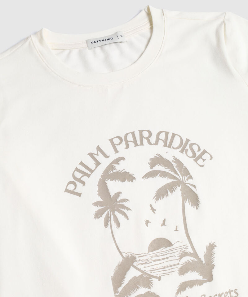 Camiseta Manga Corta Con Estampado
