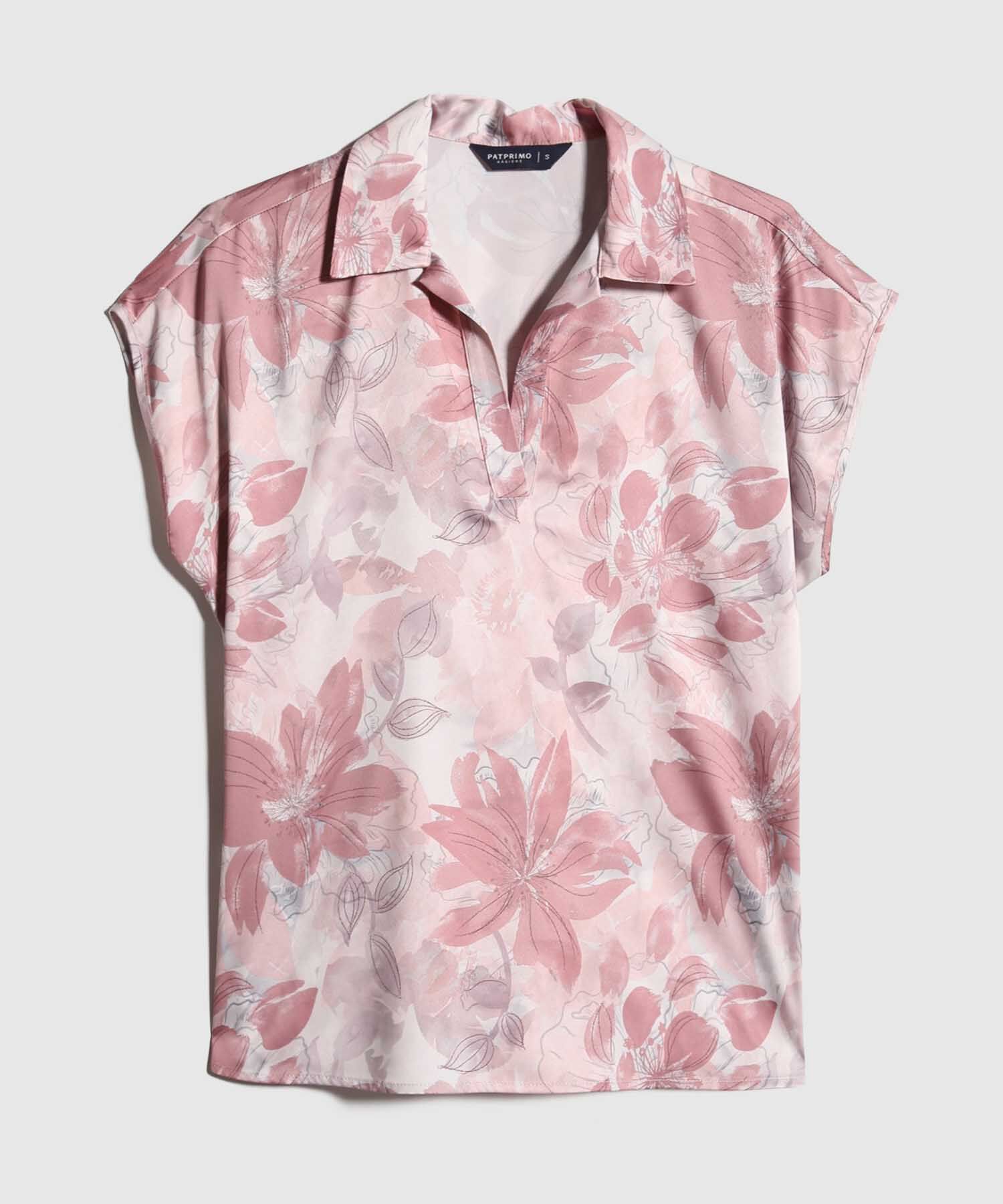 Blusa Satinada Estampada
