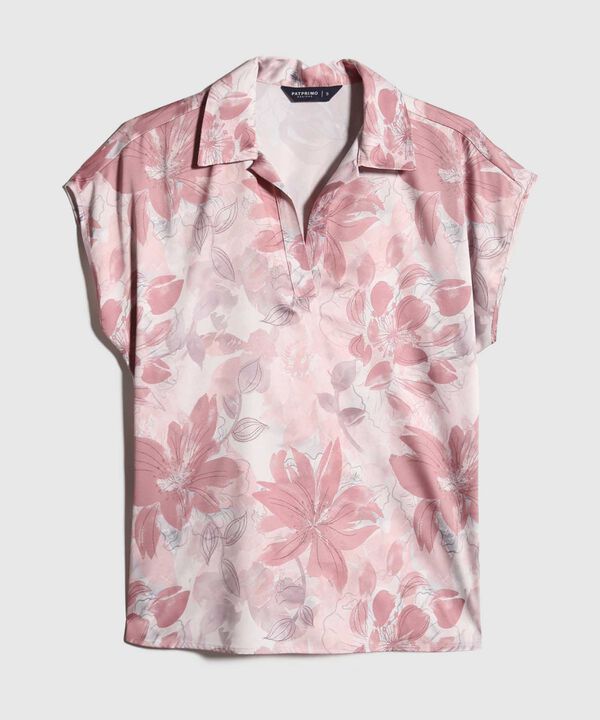 Blusa Satinada Estampada