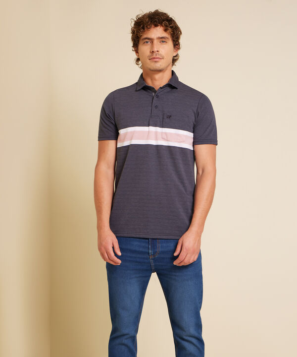Polo Preteñida Cuello Maquina, Regular Fit
