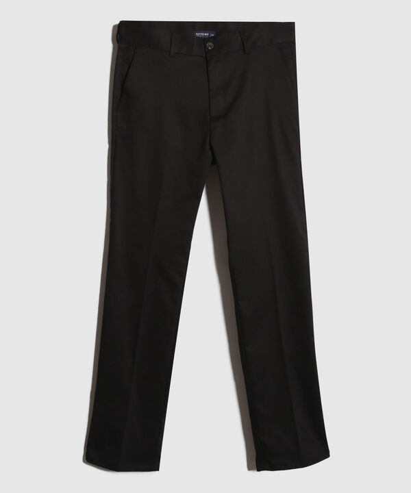 Pantalon Chino Unicolor Silueta Regular Fit