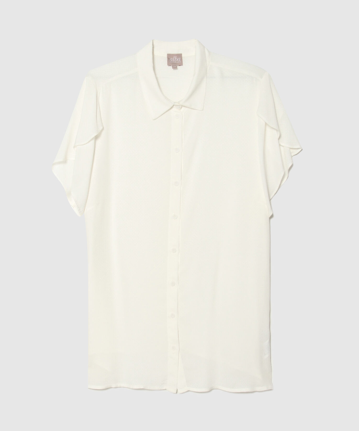 Camisa Manga Corta Tipo Pétalo