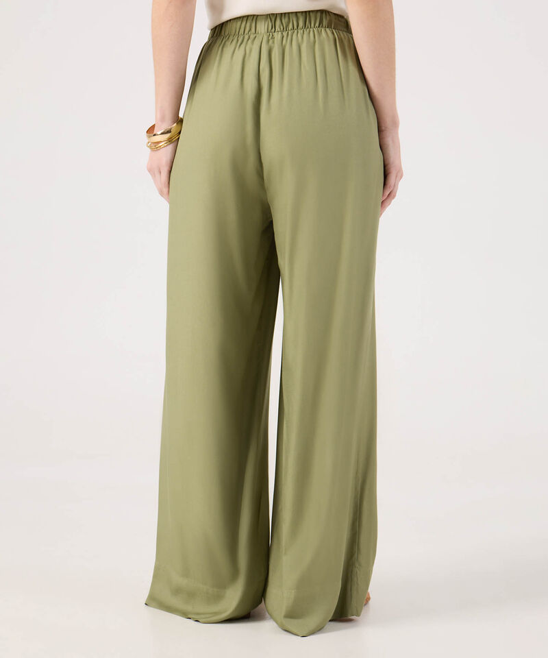 Pantalón Fluido Con Pretina Resortada