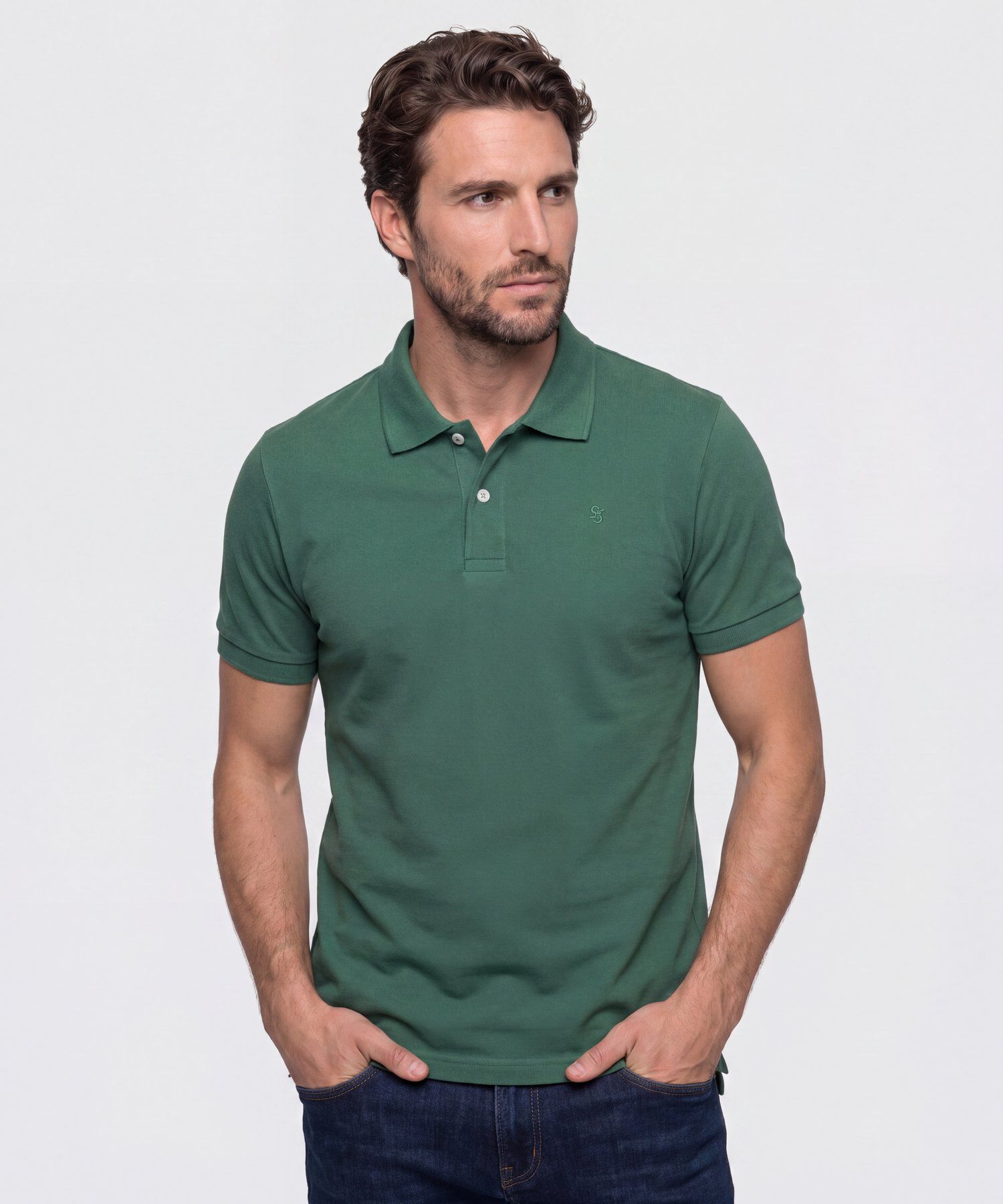 Polo con Bordado Para Hombre