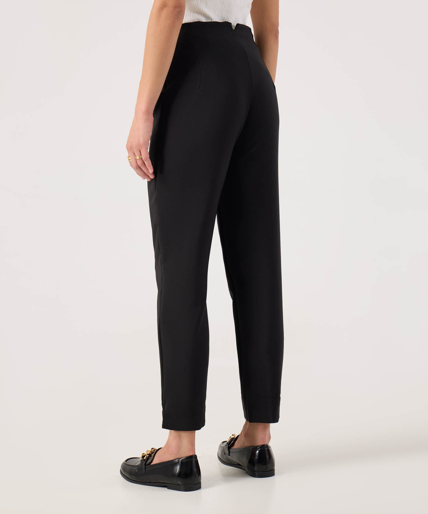 Pantalon Tiro Alto Unicolor