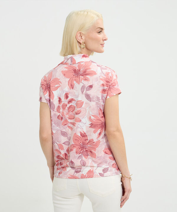 Camiseta Estampada Escote en V
