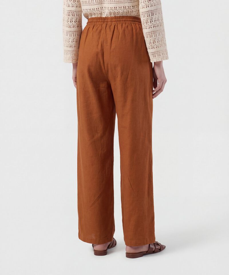 Pantal&oacute;n Wide Leg Con Bolsillos Para Mujer