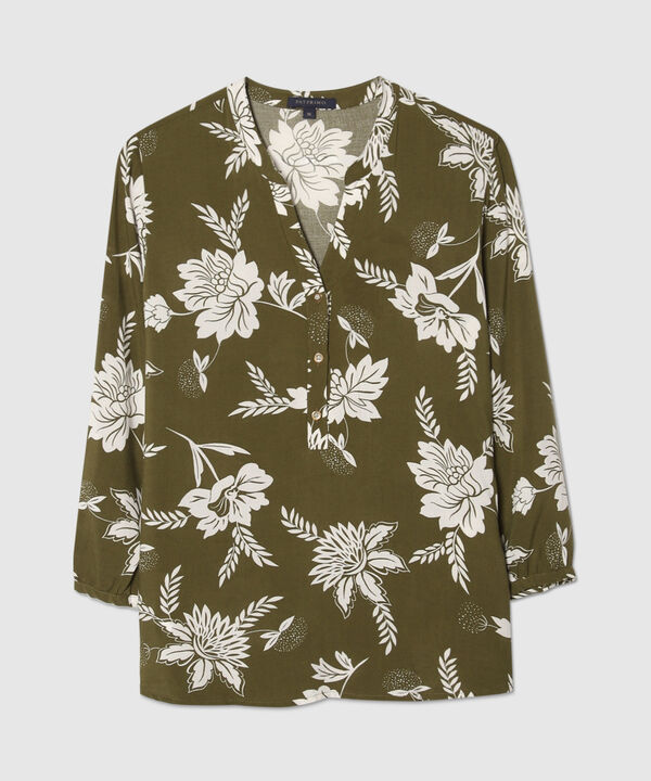 Blusa Manga 3/4 Estampada