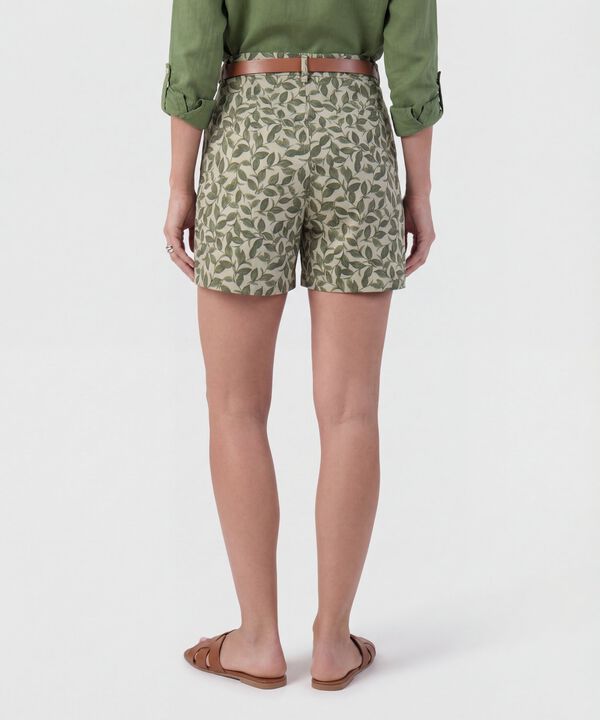 Bermuda De Corte Estructurado Para Mujer