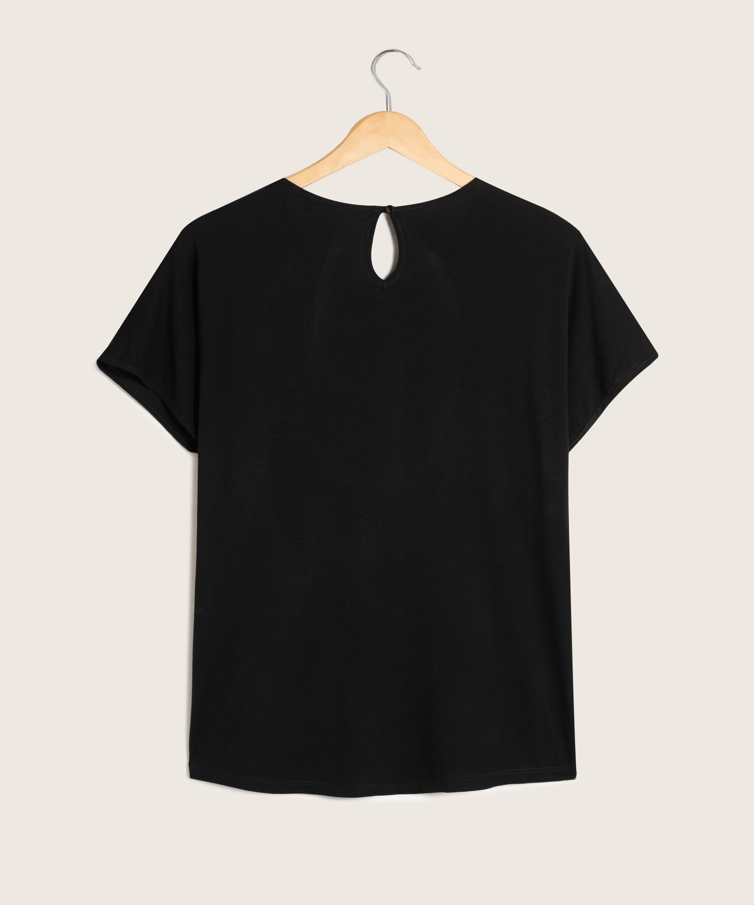 Camiseta Unicolor Manga Corta