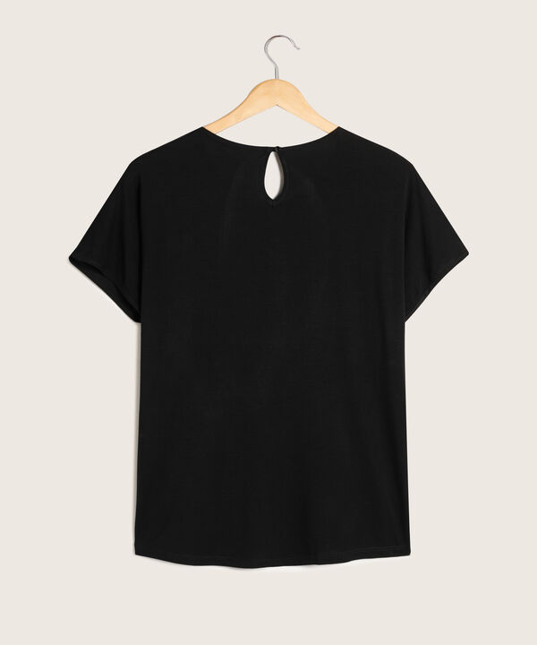 Camiseta Unicolor Manga Corta