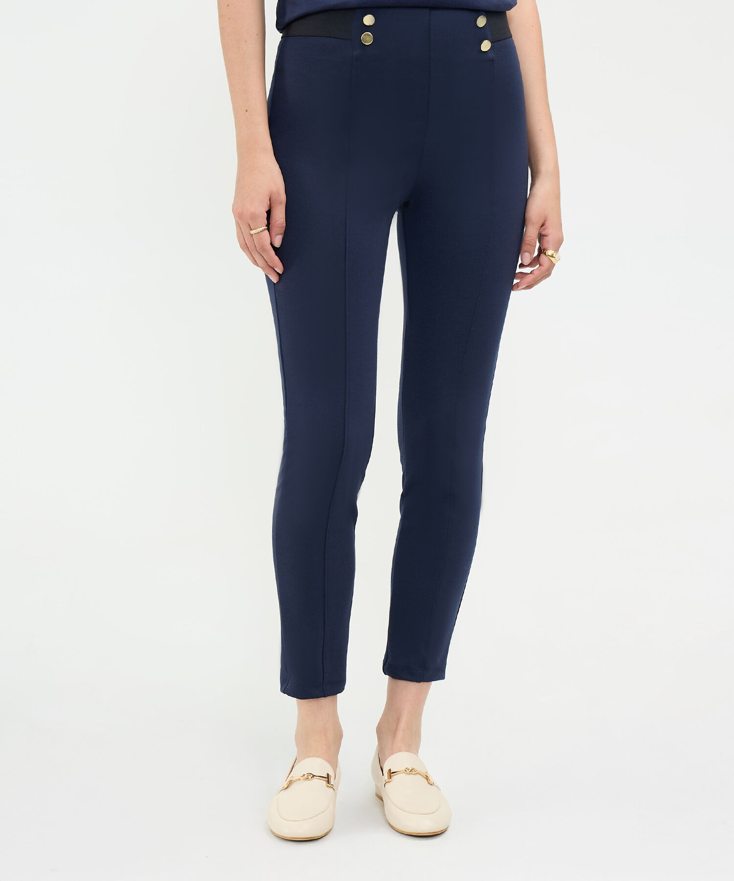 Leggins con Botones Decorativos