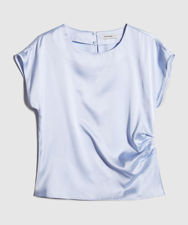 Blusa Unicolor Satinada