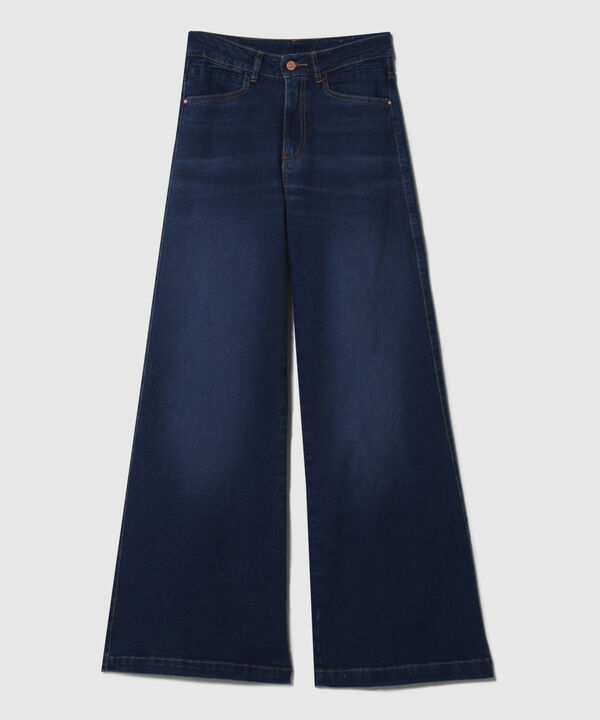 Jean Wide Leg Tono Oscuro