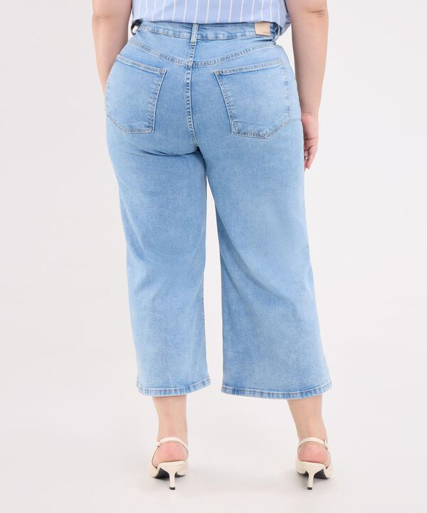 Jeans Culotte Tono Claro