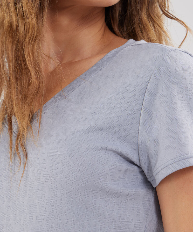 Camiseta Unicolor Texturizada