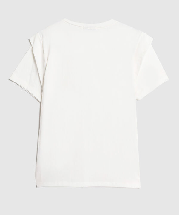 Camiseta Para Mujer Hombro Caído Minimalista y Versátil image number null