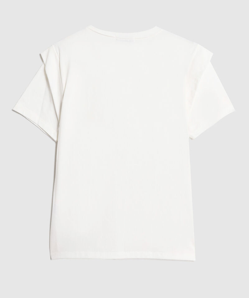 Camiseta Para Mujer Hombro Caído Minimalista y Versátil