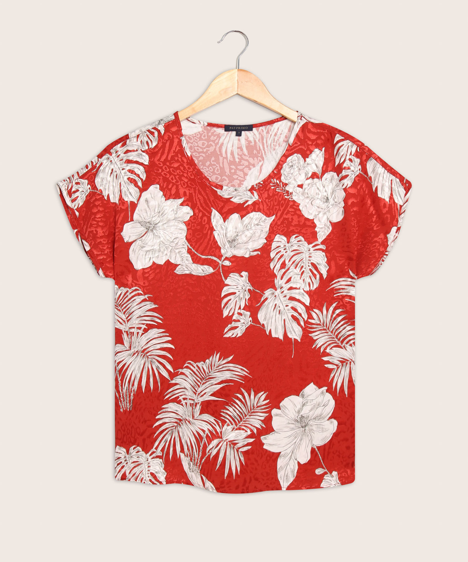 Blusa Cuello Redondo Manga Corrida