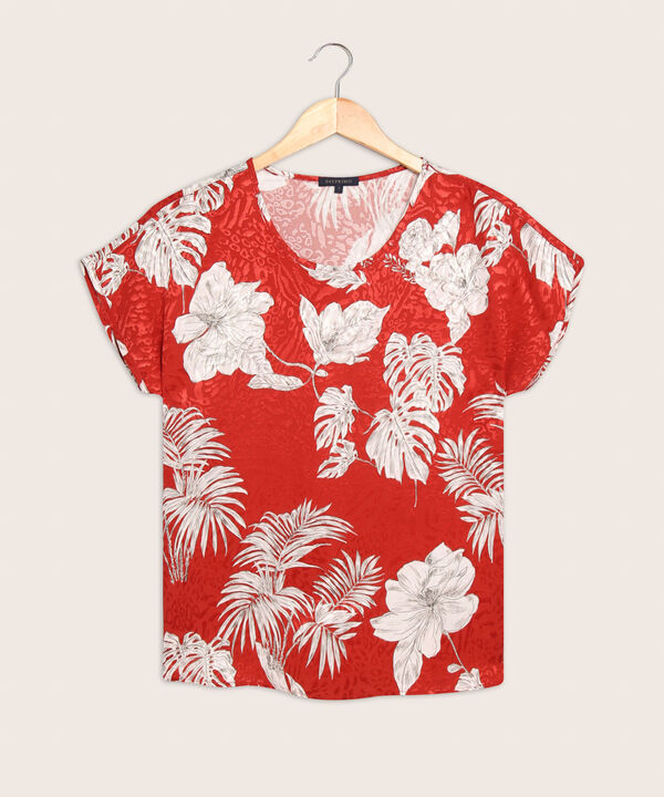 Blusa Cuello Redondo Manga Corrida