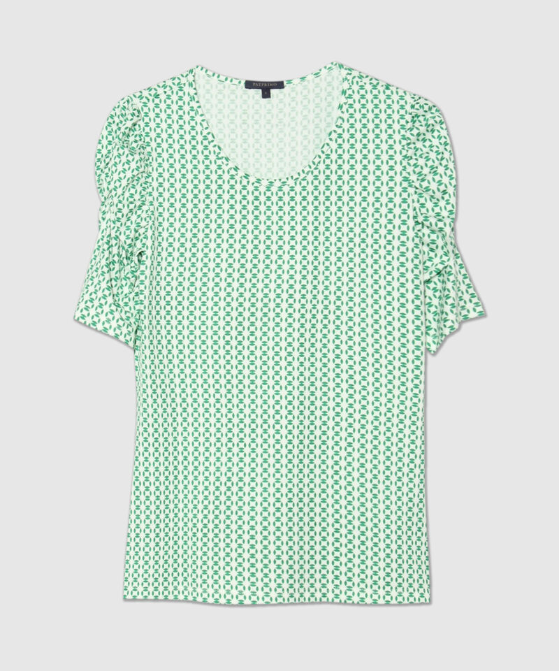 Camiseta Estampada con Ruche