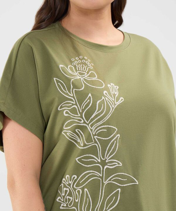 Camiseta Bordado Floral image number null