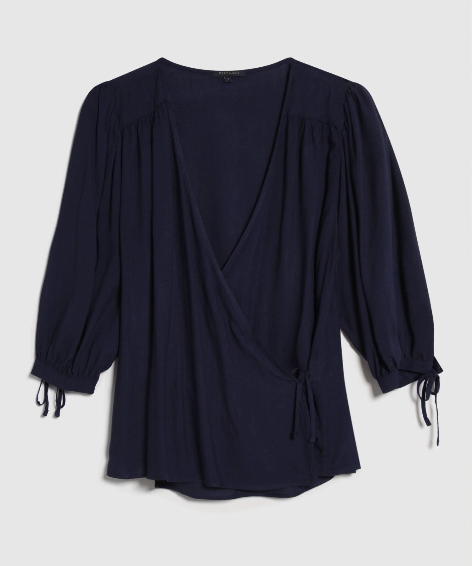 Blusa Manga 3/4 Puño De Anudar