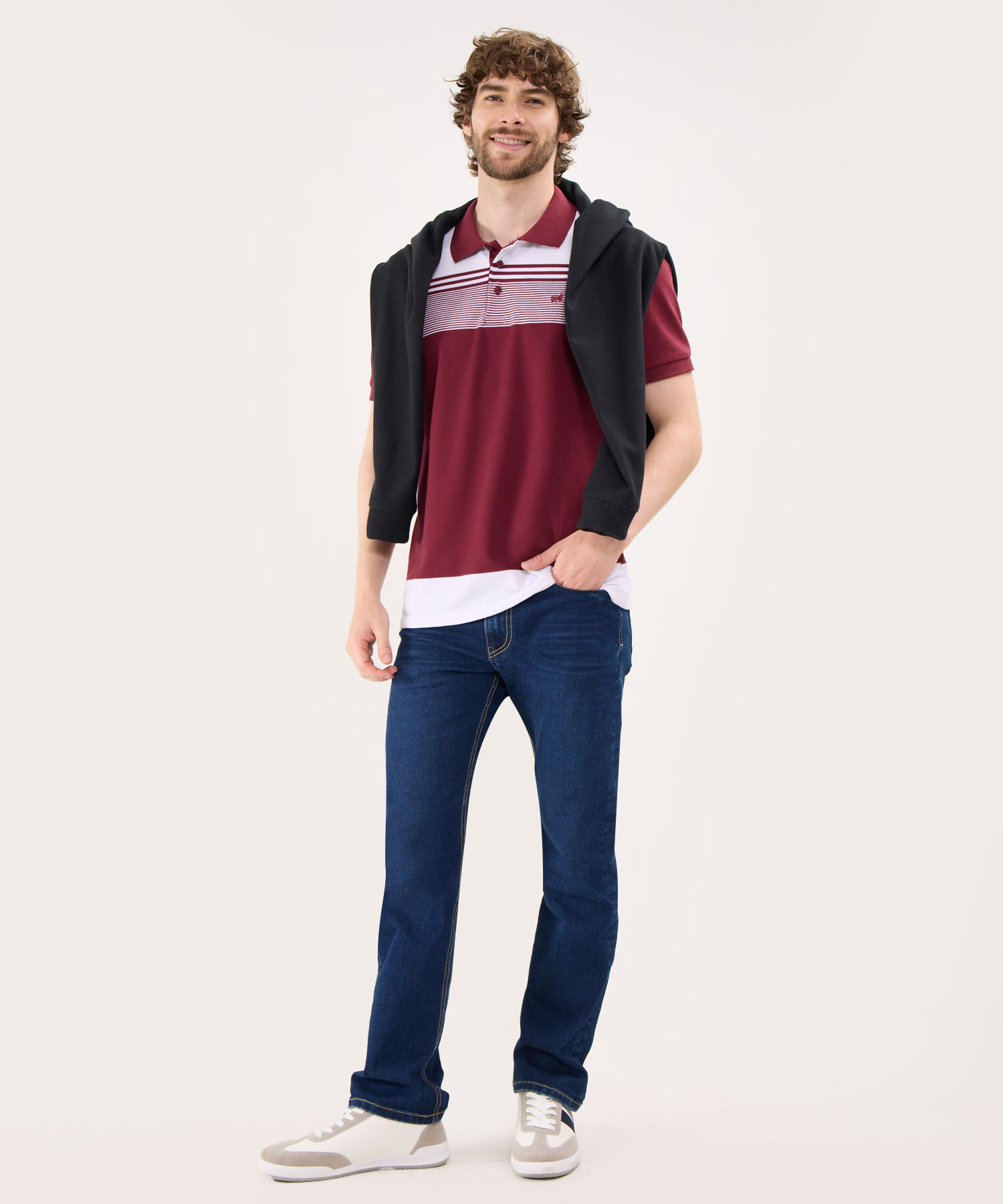 Polo Tejida con Rayas