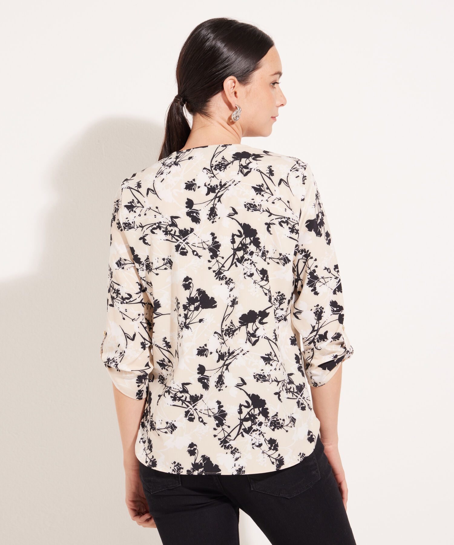 Blusa Manga 3/4 Estampada
