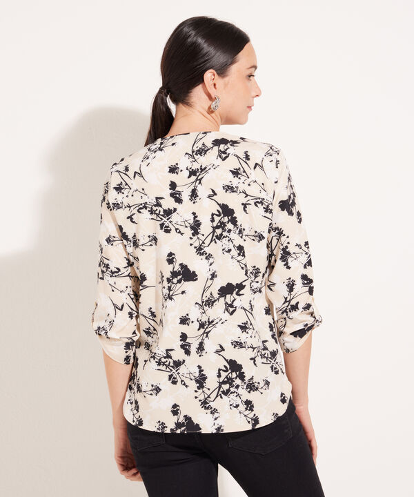 Blusa Manga 3/4 Estampada