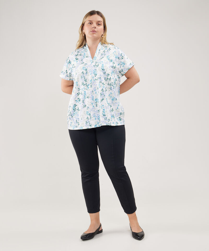 Camiseta Estampada Con Prense En Frente