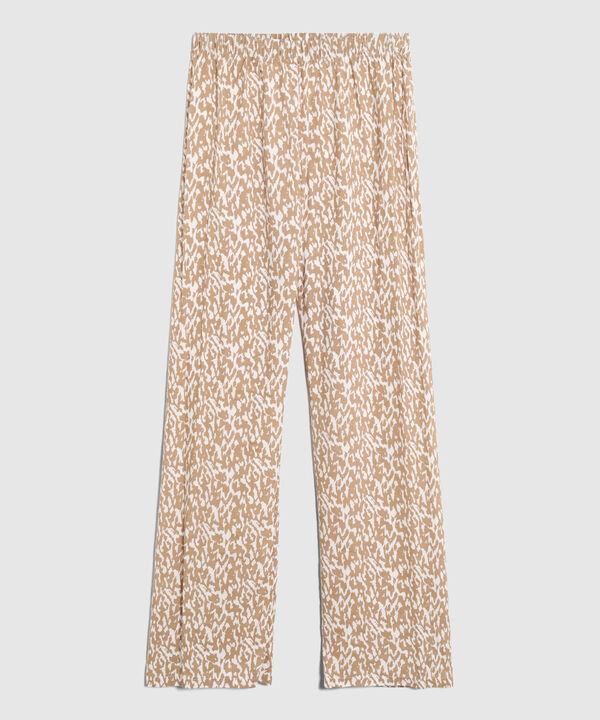 Pijama De Pantal&oacute;n Y Cuello Redondo Mujer