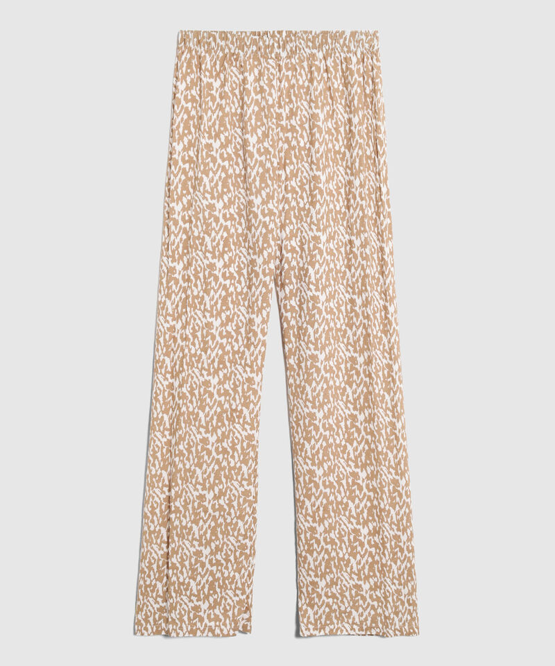 Pijama De Pantal&oacute;n Y Cuello Redondo Mujer