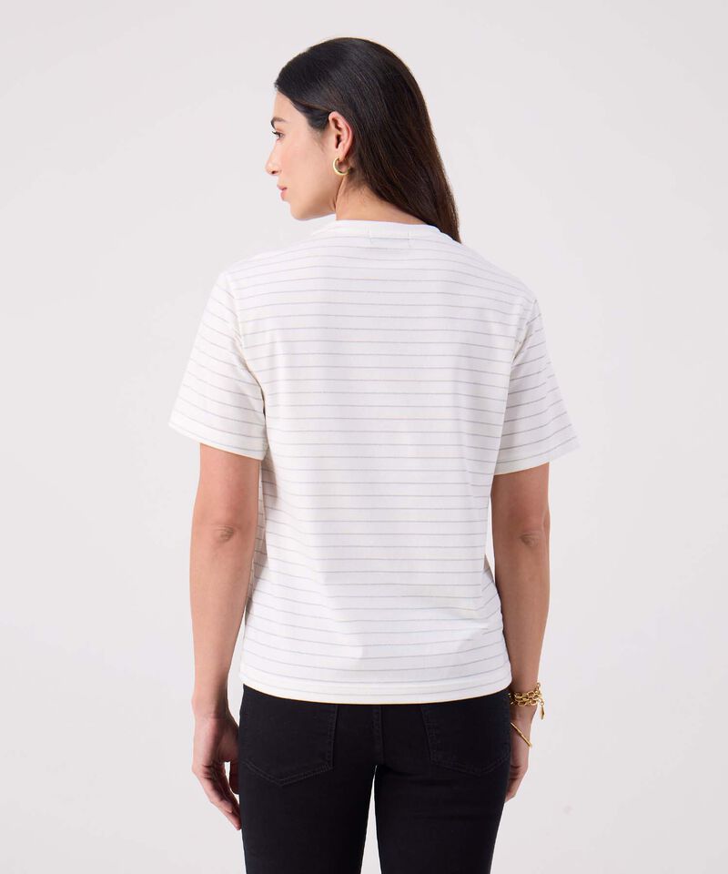 Camiseta Estampada Cuello Redondo 
