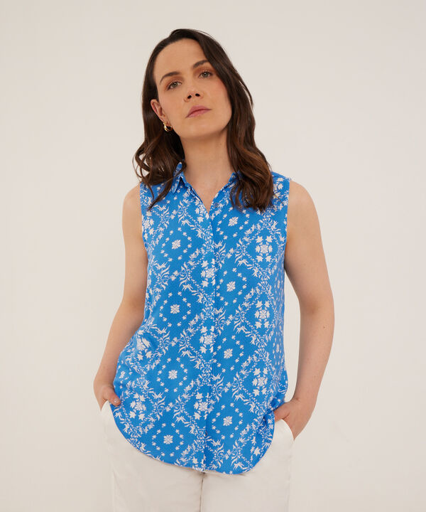 Camisa Manga Sisa Estampada image number null