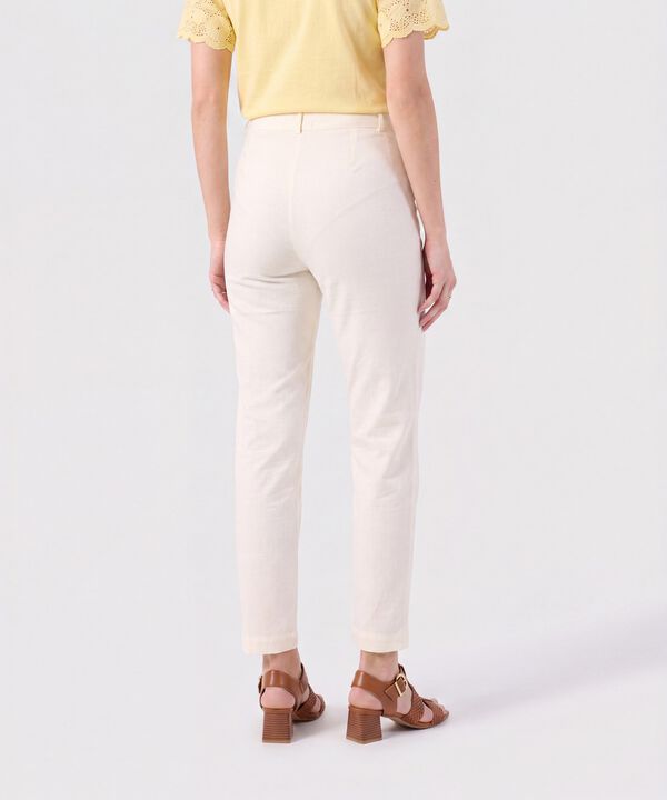 Pantal&oacute;n Chino De Tiro Alto Para Mujer
