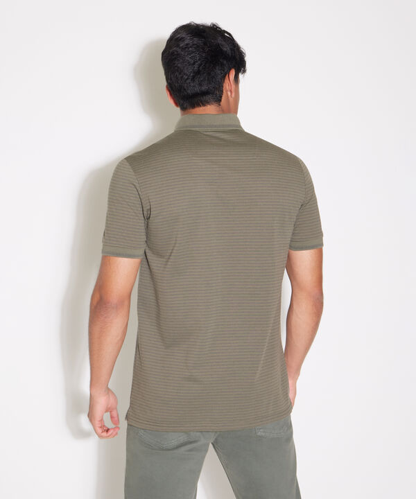 Polo Cuello Tejido Con Pechera Tejida