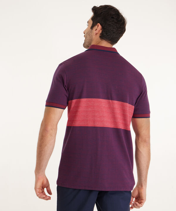 Polo Cuello Y Puño Tejido, Con Bolsillo, Preteñida