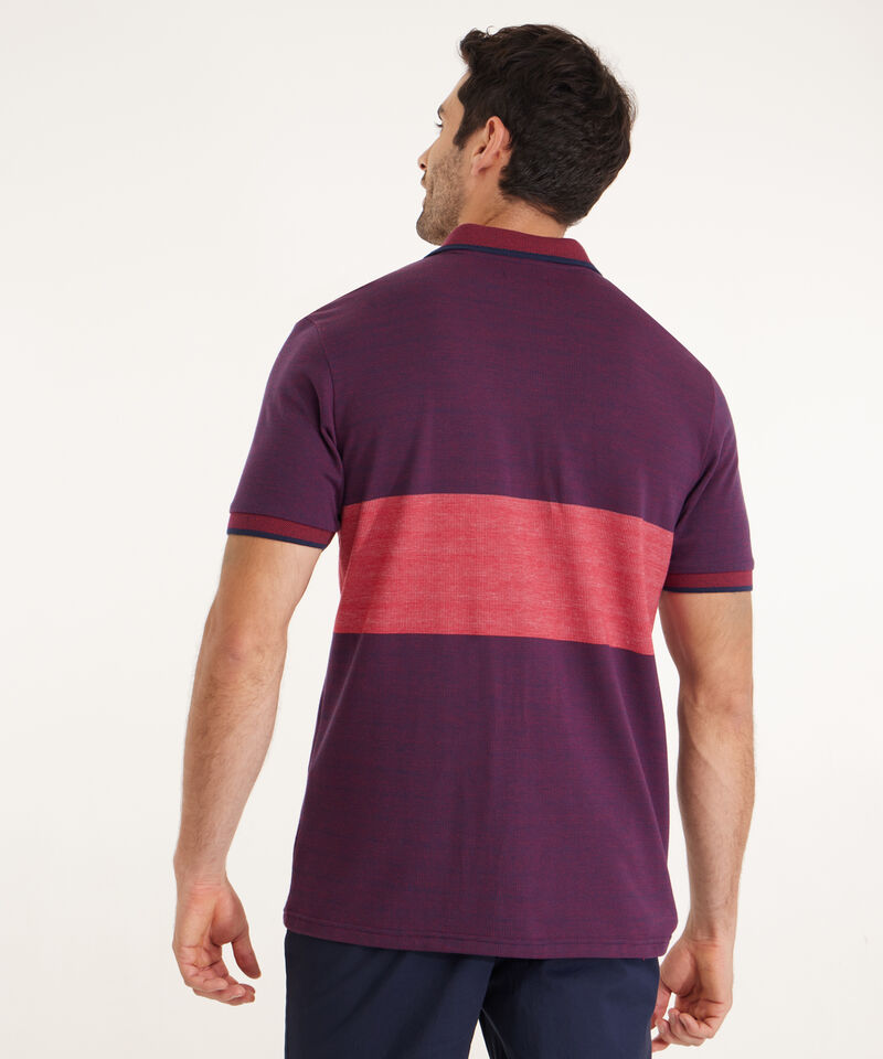 Polo Cuello Y Puño Tejido, Con Bolsillo, Preteñida