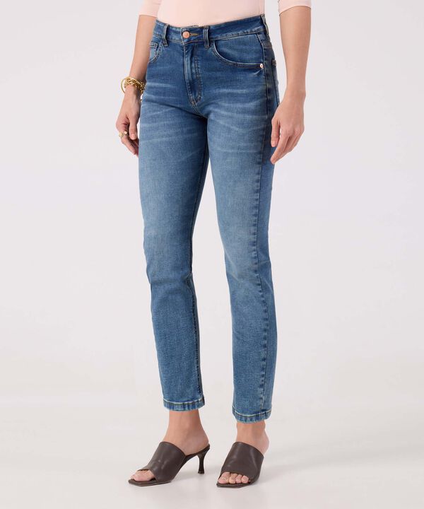 Jeans Slim Tono Azul Medio  image number null