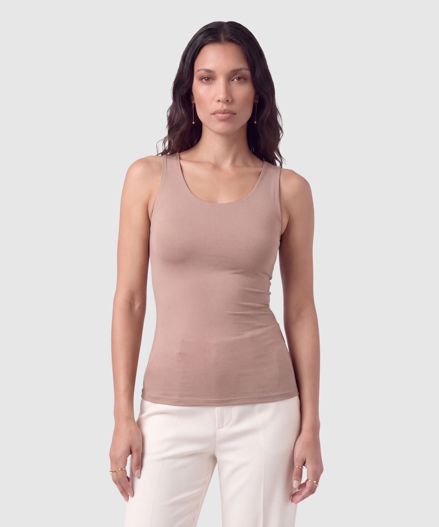 Camiseta B&aacute;sica De Manga Sisa Para Mujer