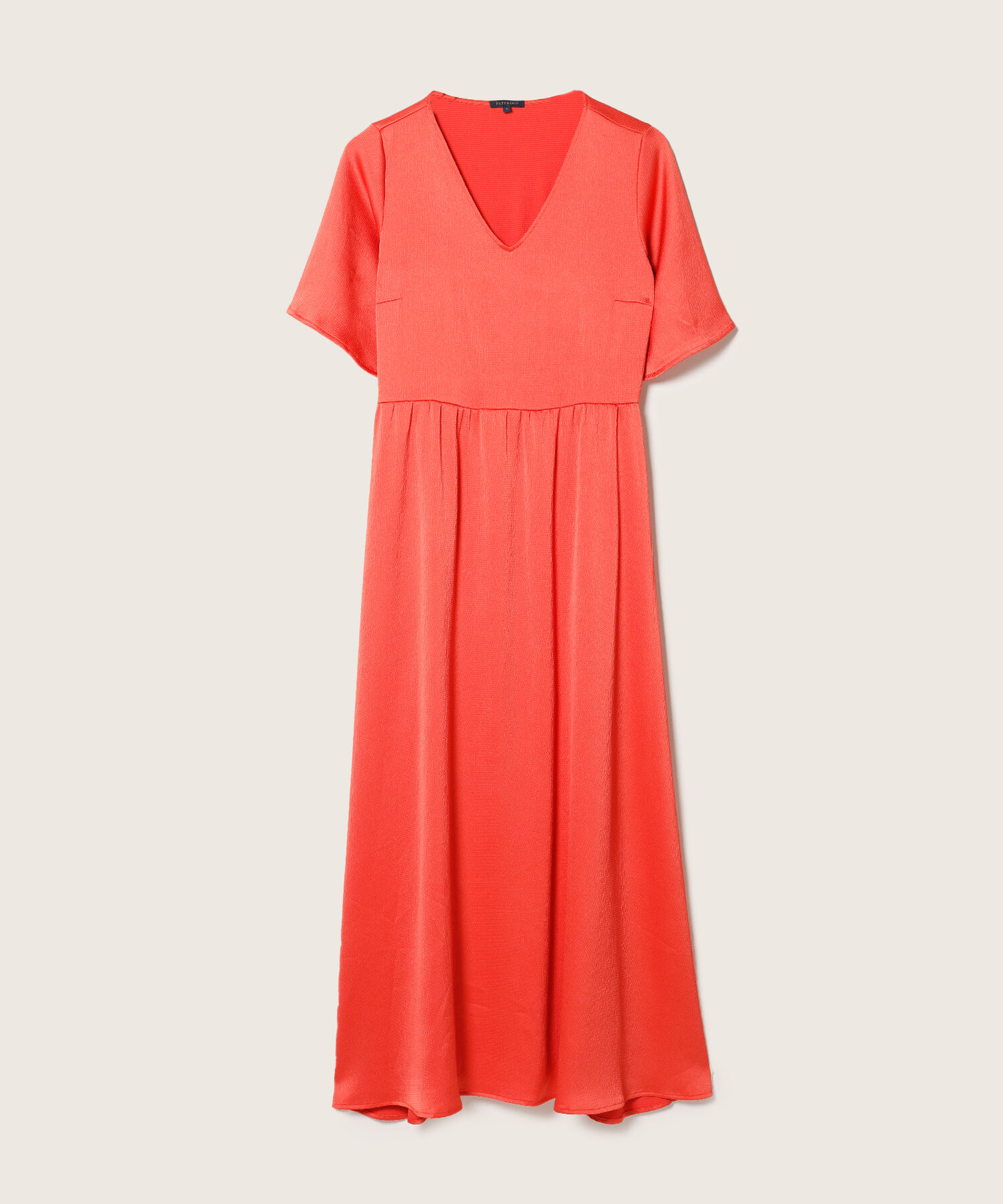 Vestido Manga Corta Unicolor