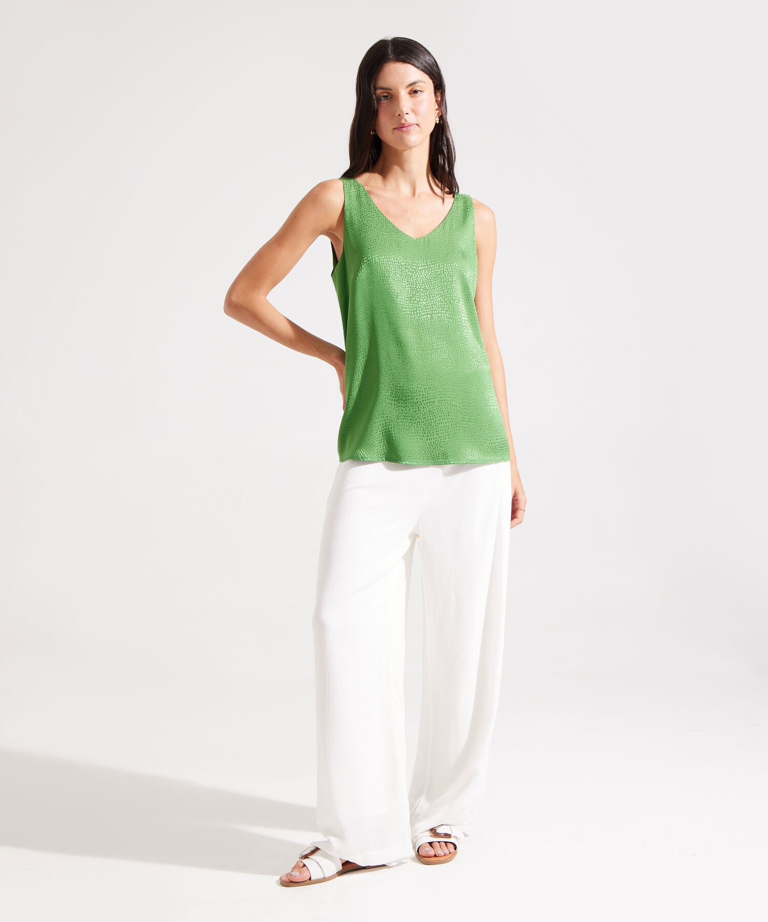 Blusa Tiras Unicolor