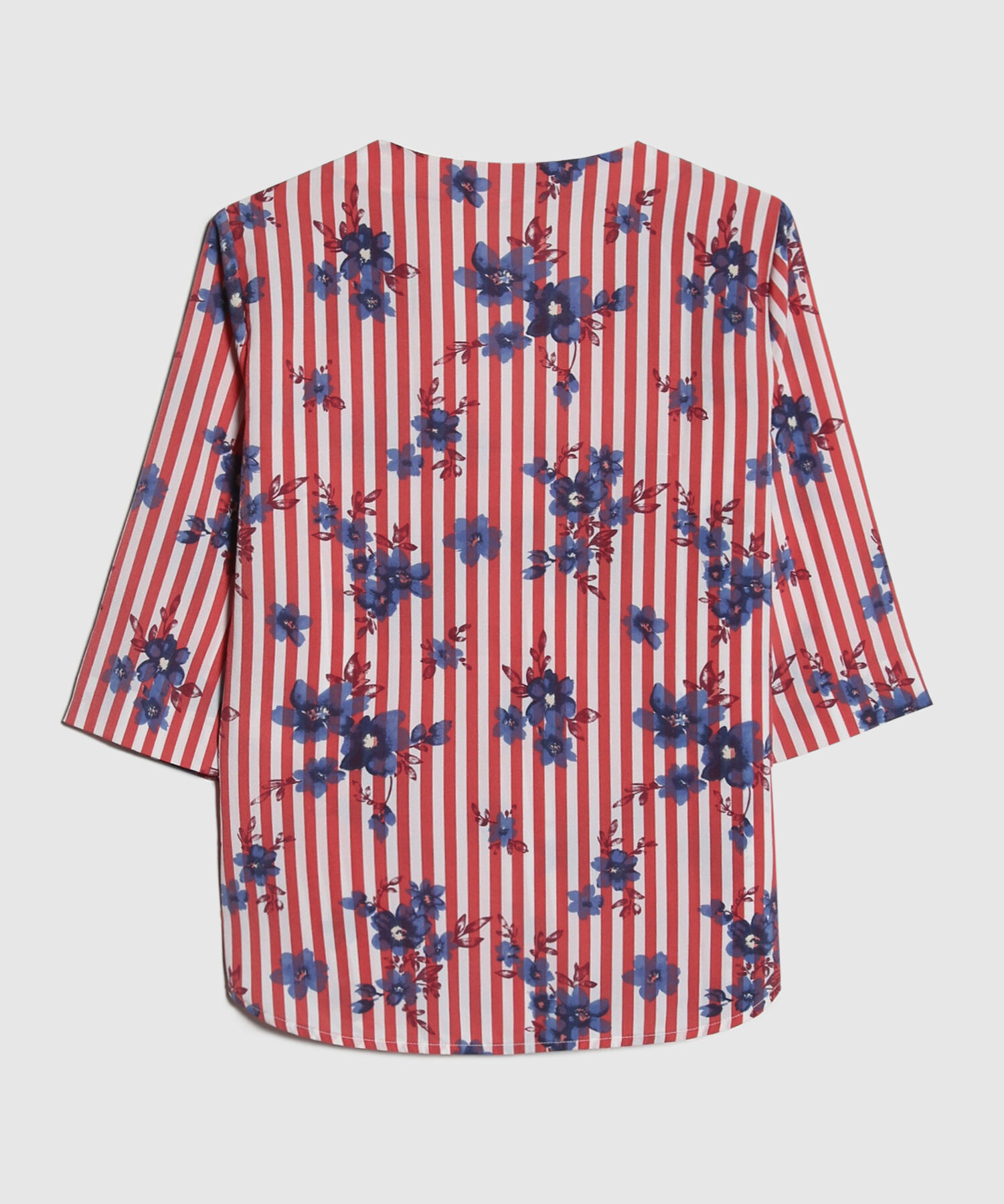 Blusa Estampada Escote en V