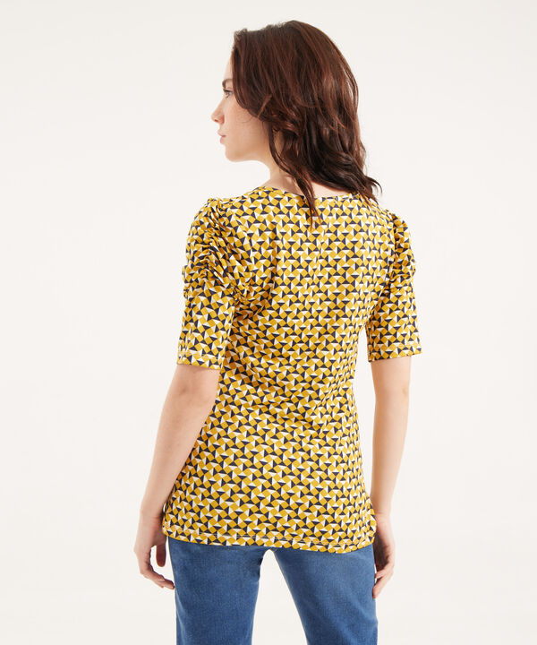 Camiseta Estampada con Ruche image number null