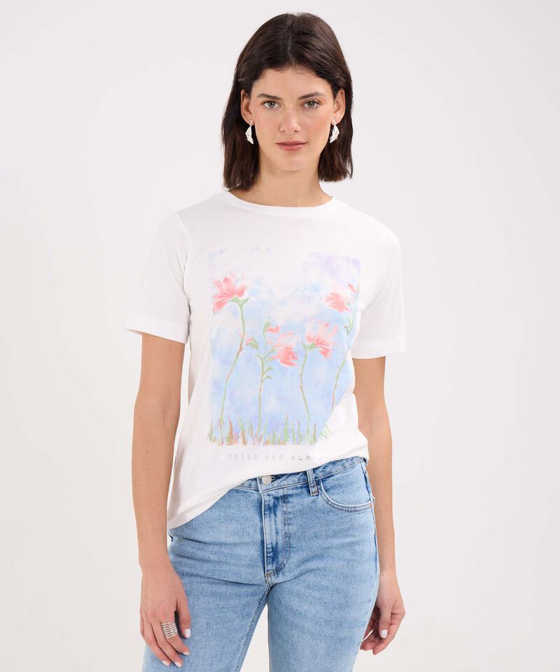 Camiseta Estampado Floral