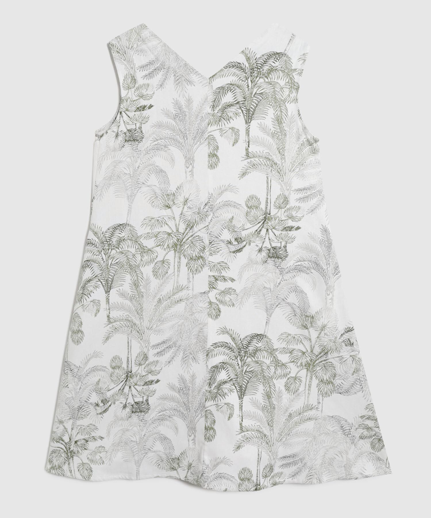 Vestido Corto Estampado Manga Sisa 