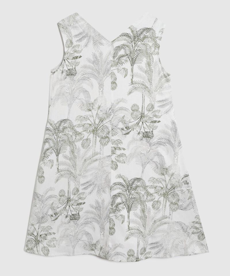 Vestido Corto Estampado Manga Sisa 